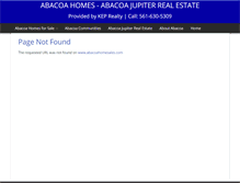 Tablet Screenshot of abacoahomesales.com